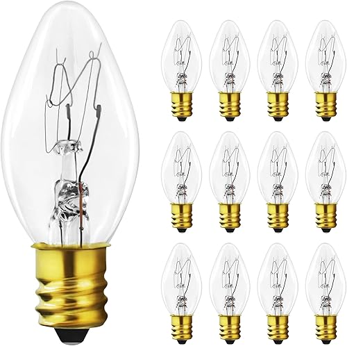 Bombillas de sal del Himalaya de 15 W, base E12, calentadores de velas, bombillas de sal de roca para lámparas de sal, difusor de cera aromática