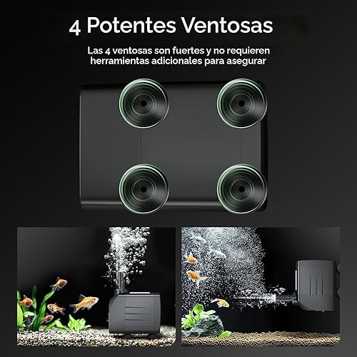 Miniatura 5 de GROWNEER Bomba sumergible de 550 GPH Bomba de agua de fuente de 30 W, 2000L/H, con elevación de 7.2 pies de altura, 3 boquillas para acuario,