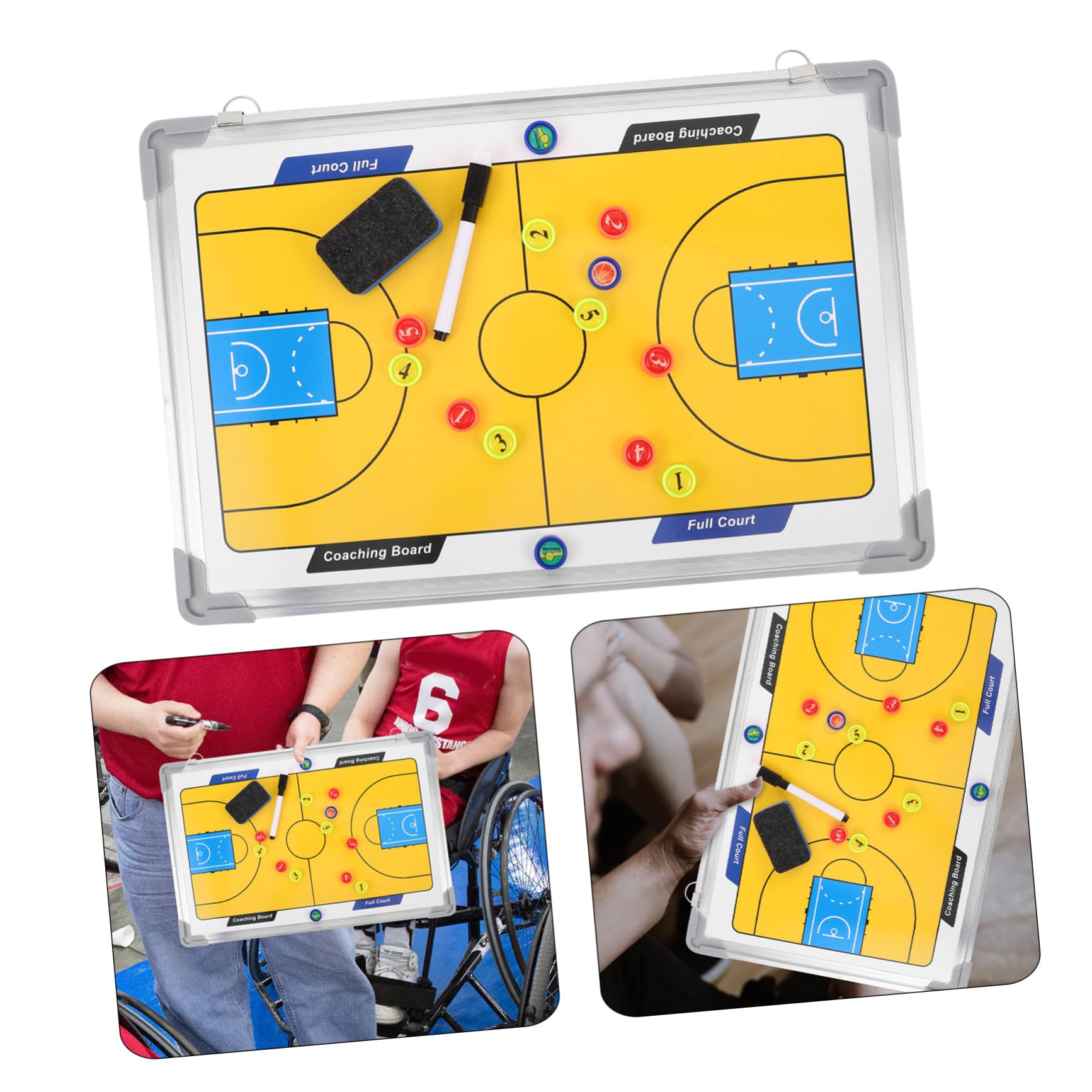 UPKOCH Pizarra de Baloncesto de Aleación de Aluminio para Entrenadores
