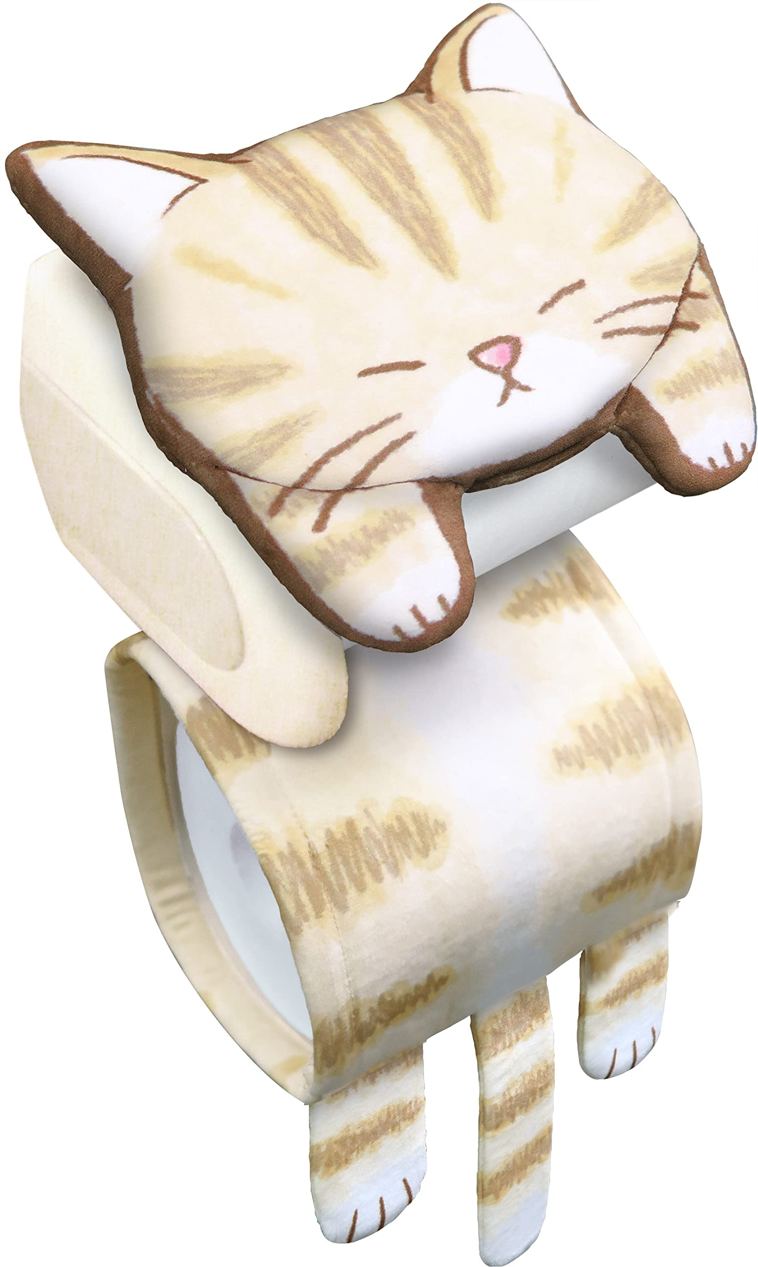 猫プリントロールペーパー収納 トイレットペーパー収納 ねこのしっぽ ねこのプリントロールペーパー