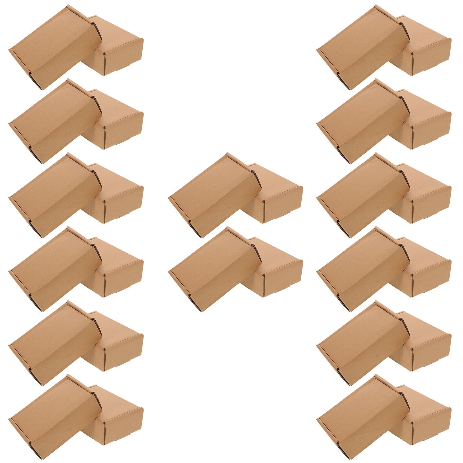 BESPORTBLE 30pièces Mini Boîtes Emballage Carton pour Maison de Poupée Emballage Cadeau Rectangulaire Boîtes de Rangement pour Vêtements et Jouets Miniatures