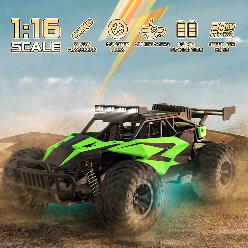 TEEROK TR11 Távirányított Autó 1:16 Offroad Buggy 2 Akkumulátor 60 perc