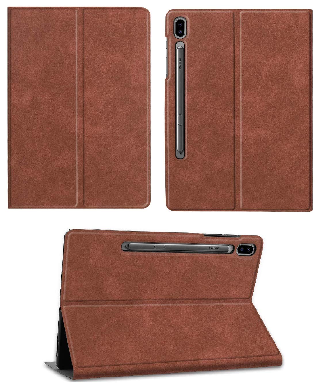 HITFIT Stylish PU Leather Flip Cover for Samsung Galaxy Tab S6 10.5 Inch SM-T860/T865/T867 (Brown Color) (B082Y8WDQP) Amazon Price History, Amazon Price Tracker