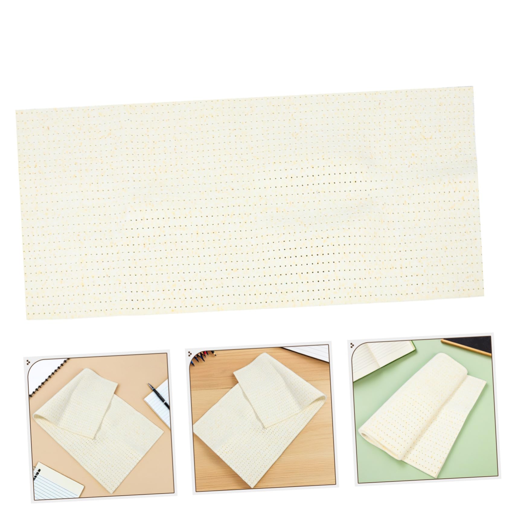 Cabilock Tappetino in Spugna per Tavola da Stiro Beige 130x70 Cm | Tessuto Isolamento Ottimale, Asciugatura Rapida, per Pressatura Domestica e Professionale