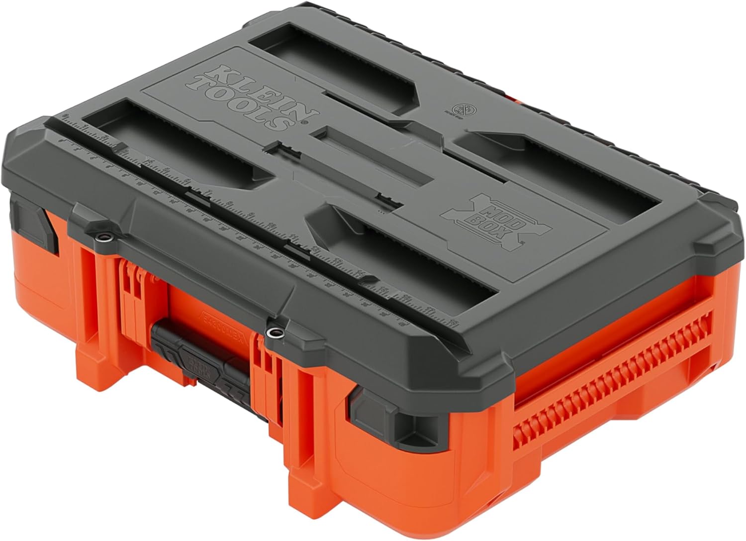 Klein Tools 54300MBX MODbox Small Tool Box, Heavy Duty Organizer with Removable Tray, Water and Debris Resistant, Stackable Module