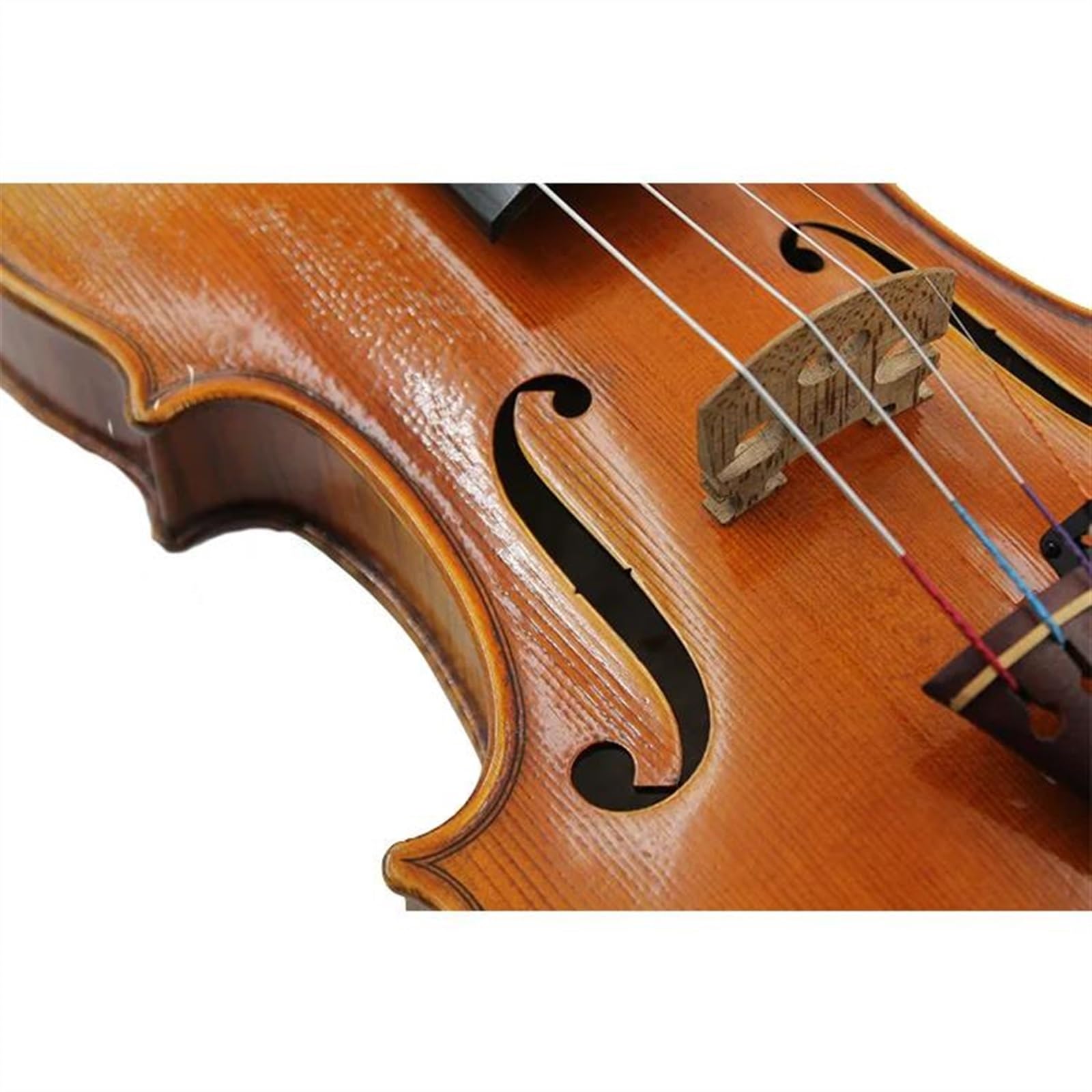 Violine 4/4 Violine Ausgewähltes Massivholz Fichte Schlagfläche Mit Achteckigem Bogen Quadratischem Etui