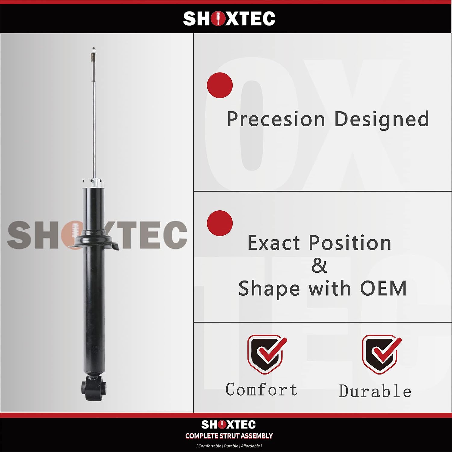Shoxtec Rear Left/Right Shock Absorber Replacement for 2007-2011 Honda CR-V Repl Part No 72497