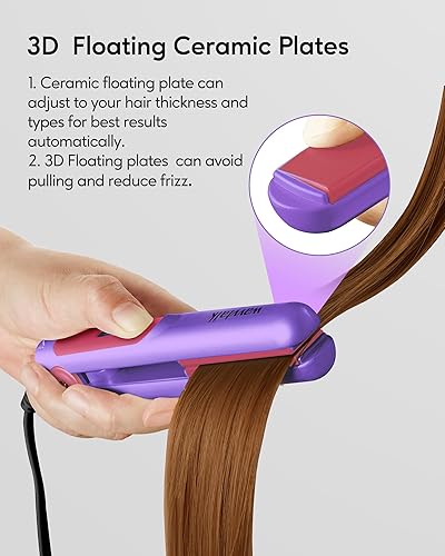 Miniatura 8 de Rizador pequeño de 38 pulgadas y mini plancha plana wavytalk de 0.7 pulgadas