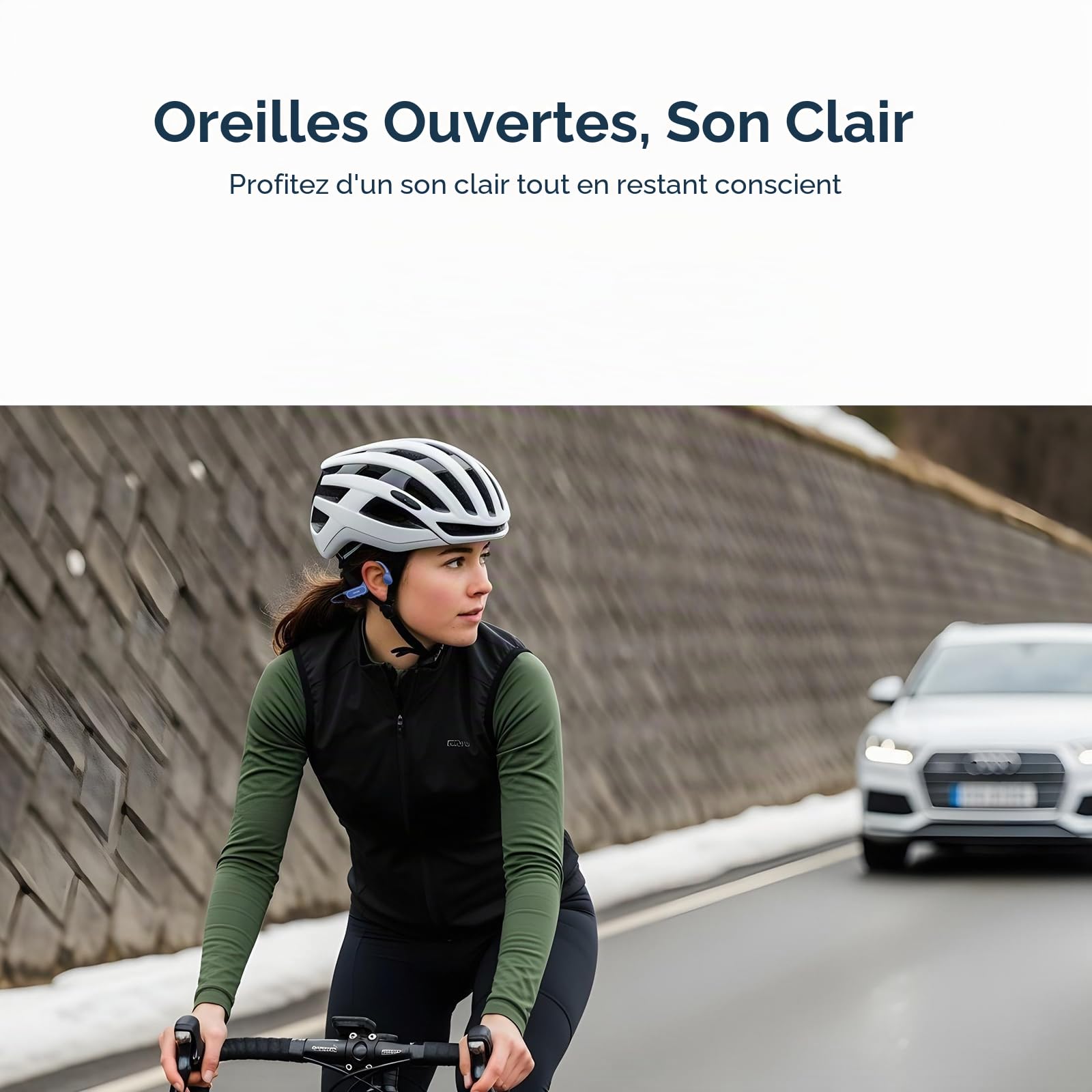 Écouteurs à Conduction Osseuse,Étanches Ip68,Écouteurs de Natation,avec Une Autonomie de10 h,Bluetooth 5.4sans Fil,Ouverts,32Go,Mp3,Double Mode,pour Le Cyclisme,Natation et Remise en Forme,Blue