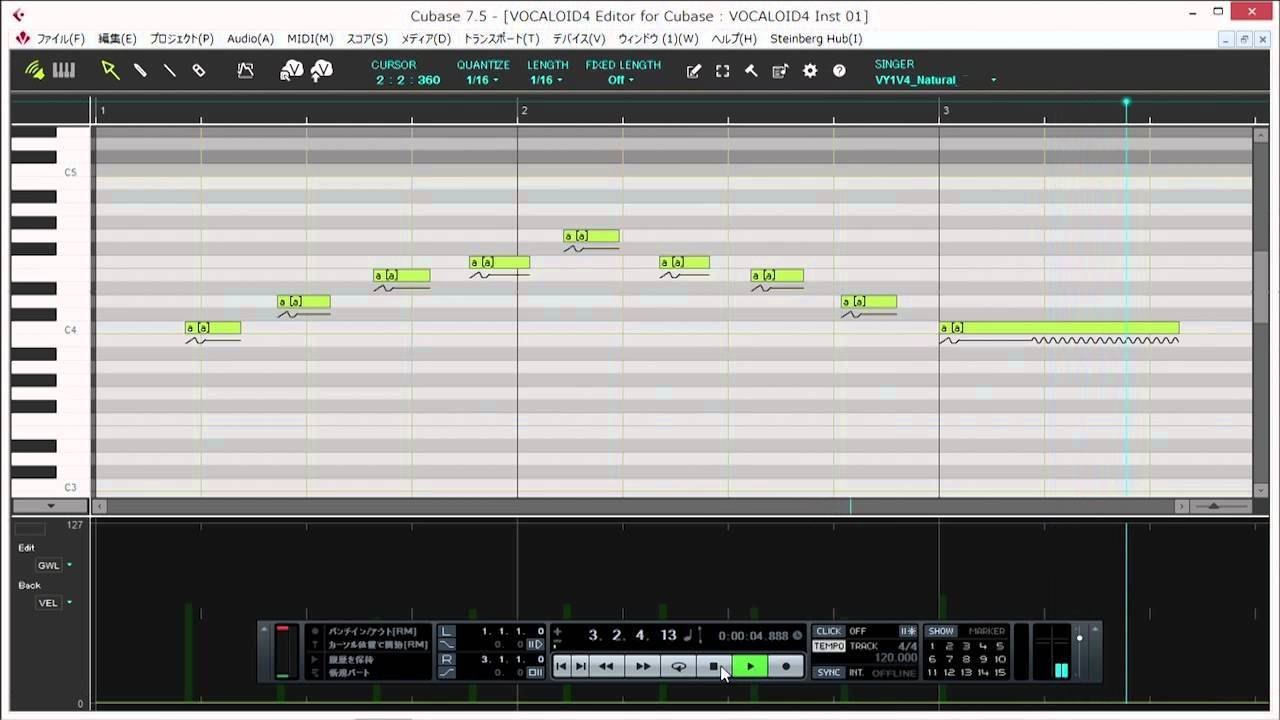 vocaloid4 editor - DTM/DAW