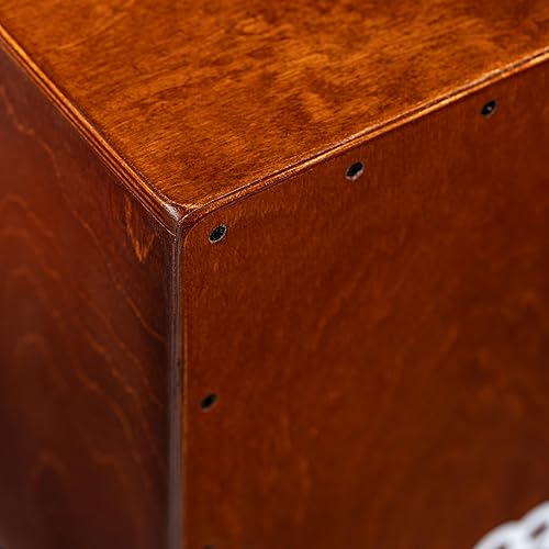 Vista 18 de Jam Cajon - Caja de tambor con caja y tono bajo para música acústica, fabricado en Europa, madera de abedul báltico, toca con tus manos, 2 años