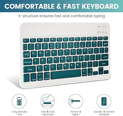 Miniatura 7 de LAMA DGN - Funda de teclado con mouse para iPad (A16) de 11 generación 202510 generación 2022, funda magnética con teclado para iPad de 11 pulgadas