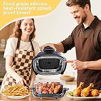 Vista 6 de 2 piezas de pantalla de salpicaduras de freidora de aire Ninja, accesorios combinados de silicona para Ninja Crispi Fn101, piezas de repuesto