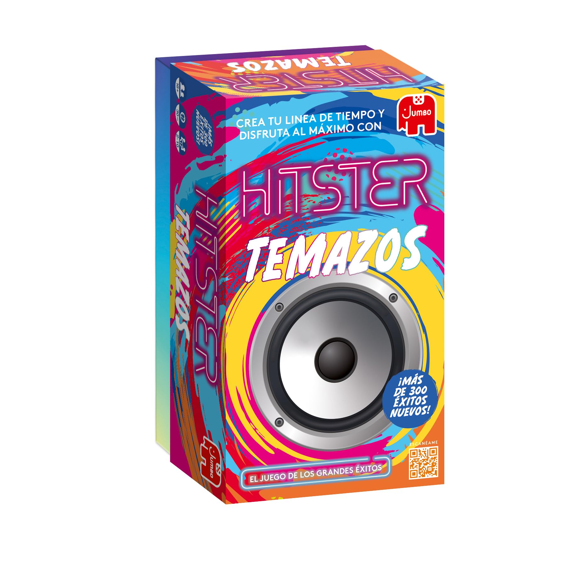 Hitster Temazos - Juego de Mesa adulto, Juego de Cartas con 300 Éxitos Musicales, de 2 a 10 Jugadores +16, App gratuita