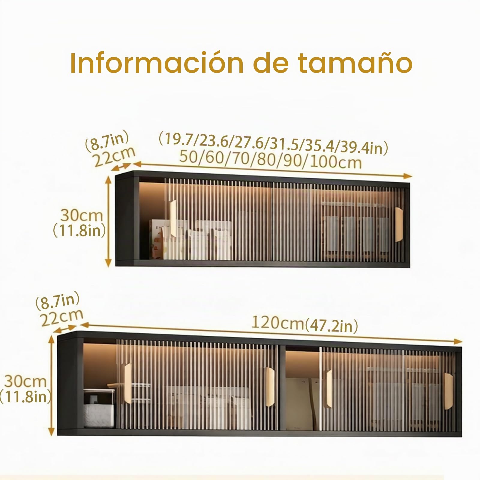 Armadietto da bagno a parete nero con anta in acrilico, unità Sto in alluminio a nido d'ape per cucina e bagno, da appendere (90 x 22 x 30 cm)