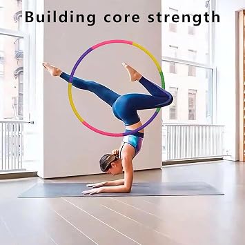 3-Pcs Adjustable Hula Hoop Set - Multi-Section Design for Fitness, Dance & Outdoor Play