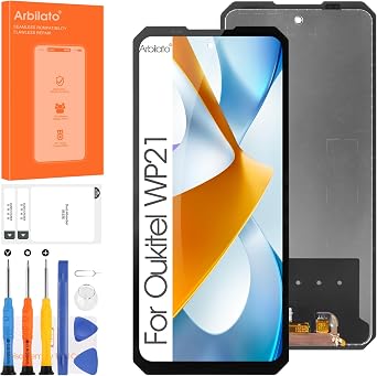 Screen for Oukitel WP21 Screen Replacement for Oukitel WP21 LCD Screen 6.52 Inch Touch Display Digitizer Assembly Repair PartsBlack No Frame
