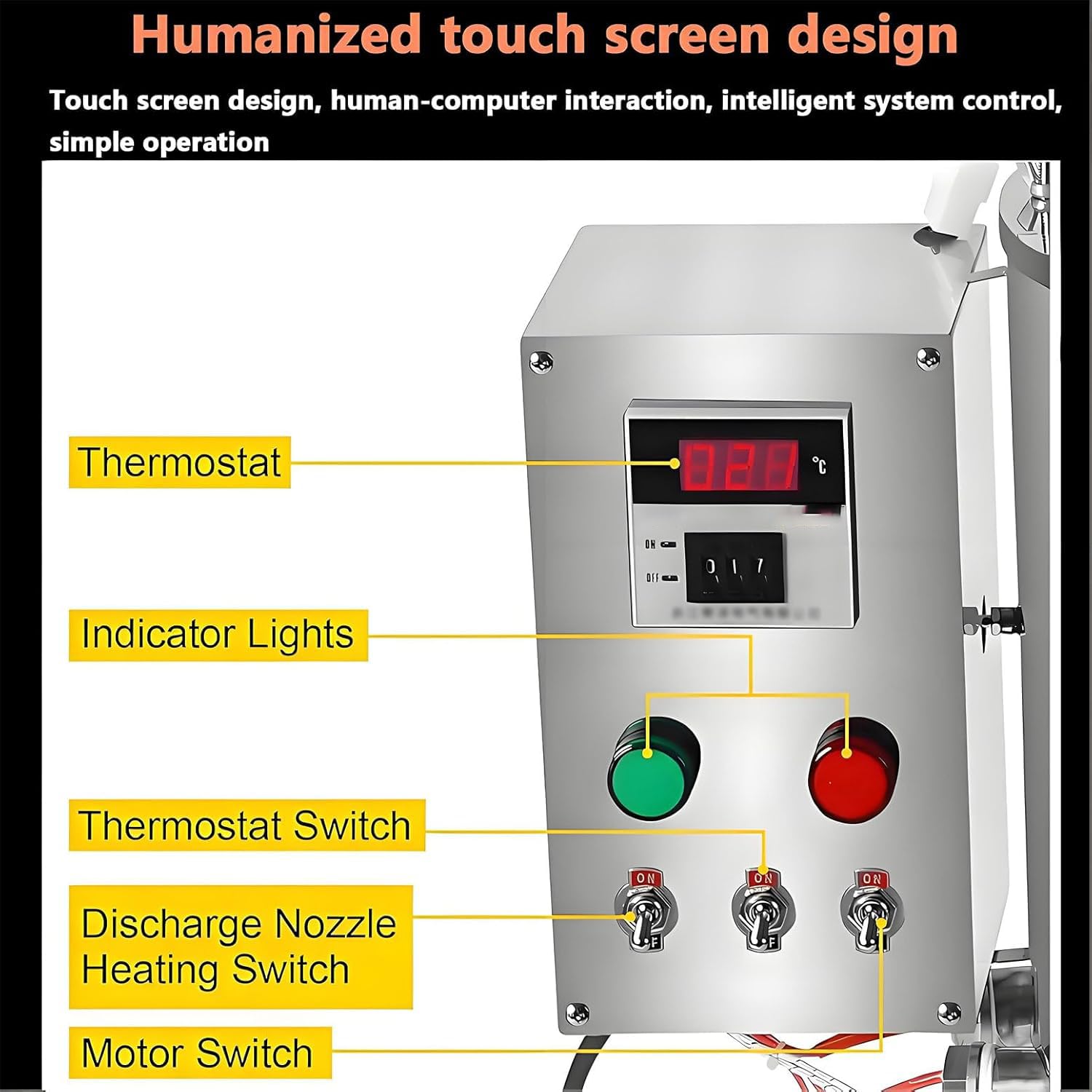 Máquina de llenado eléctrica, mezclador de pasta líquida de 15L/30L con control de temperatura de 90-300 °C, ideal para cremas y líquidos, equipo de mezcla y llenado eficiente