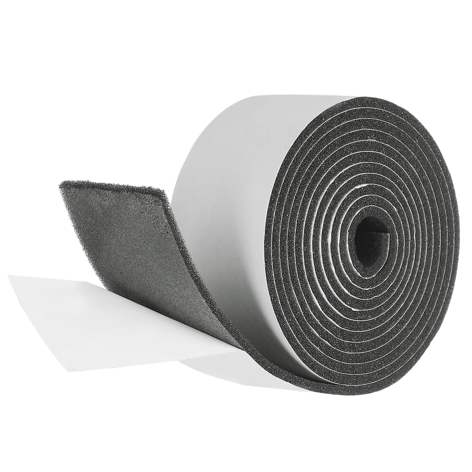 sourcing map Weather Stripping Door Seal, 40mm x 3mm Adhesive Foam Tape Seal Soundproof Insulation Strips for Door Frame Window Gaps (6.5 Feet)