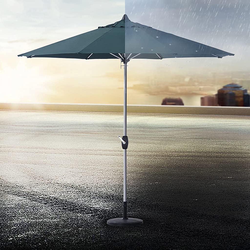 Parasol zewnętrzny, 250 cm Ochrona przed słońcem Wodoodporny słupek aluminiowy Parasol przeciwsłoneczny z korbą, Parasol ogrodowy na parasole Patio Beach Pool good