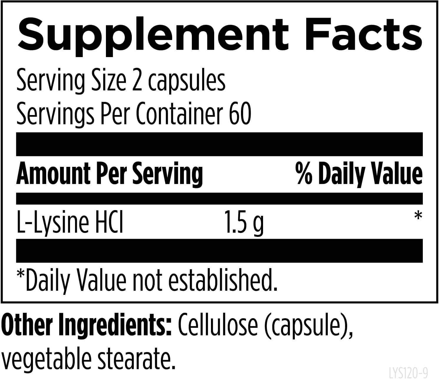 Designs for Health L-Lysine HCL Pills 1500mg - Amino Acid Lysine Hydrochloride Nutritional Supplement for Adults - Immune + Bone Health Support - Vegan + Non-GMO (120 Capsules)