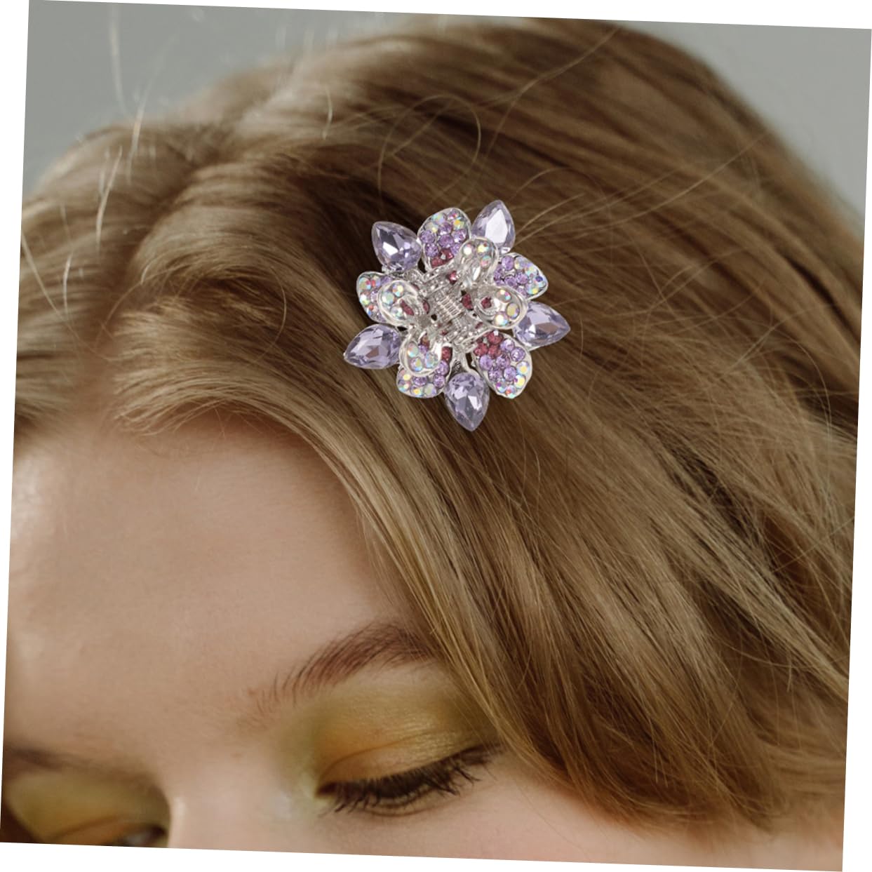 FOMIYES 8 Piezas pinza diamante hair clips horquillas moño pinzas cabello pinza pelo flequillo herramientas para peinar el cabello pinzas para el cabello para niños pequeña agarre
