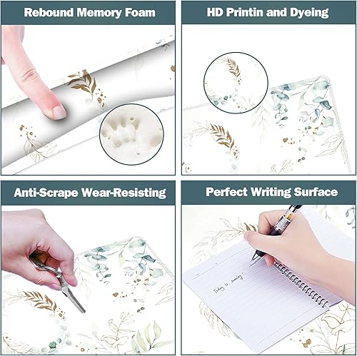 Miniatura 110 de ARTSO Juego de alfombrillas de mouse grandes para juegos, soporte para reposamuñecas para teclado + cojín de muñeca para mouse + alfombrilla de