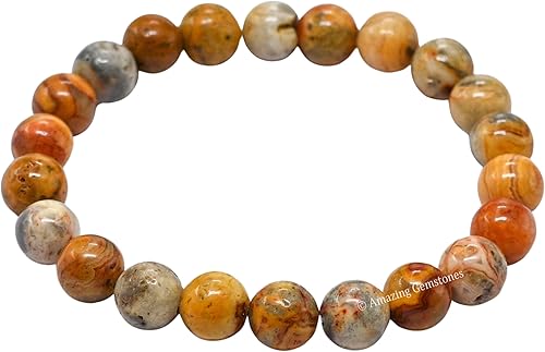 Miniatura 279 de Amazing Gemstone Pulsera de cristal para mujeres y hombres, pulsera de cristal curativo de protección, pulsera elástica con cuentas de piedras