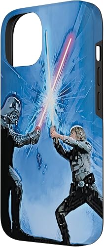 Miniatura 5 de Funda azul de batalla con sable de luz para iPhone 14 Plus Star War The Empire Strikes Back