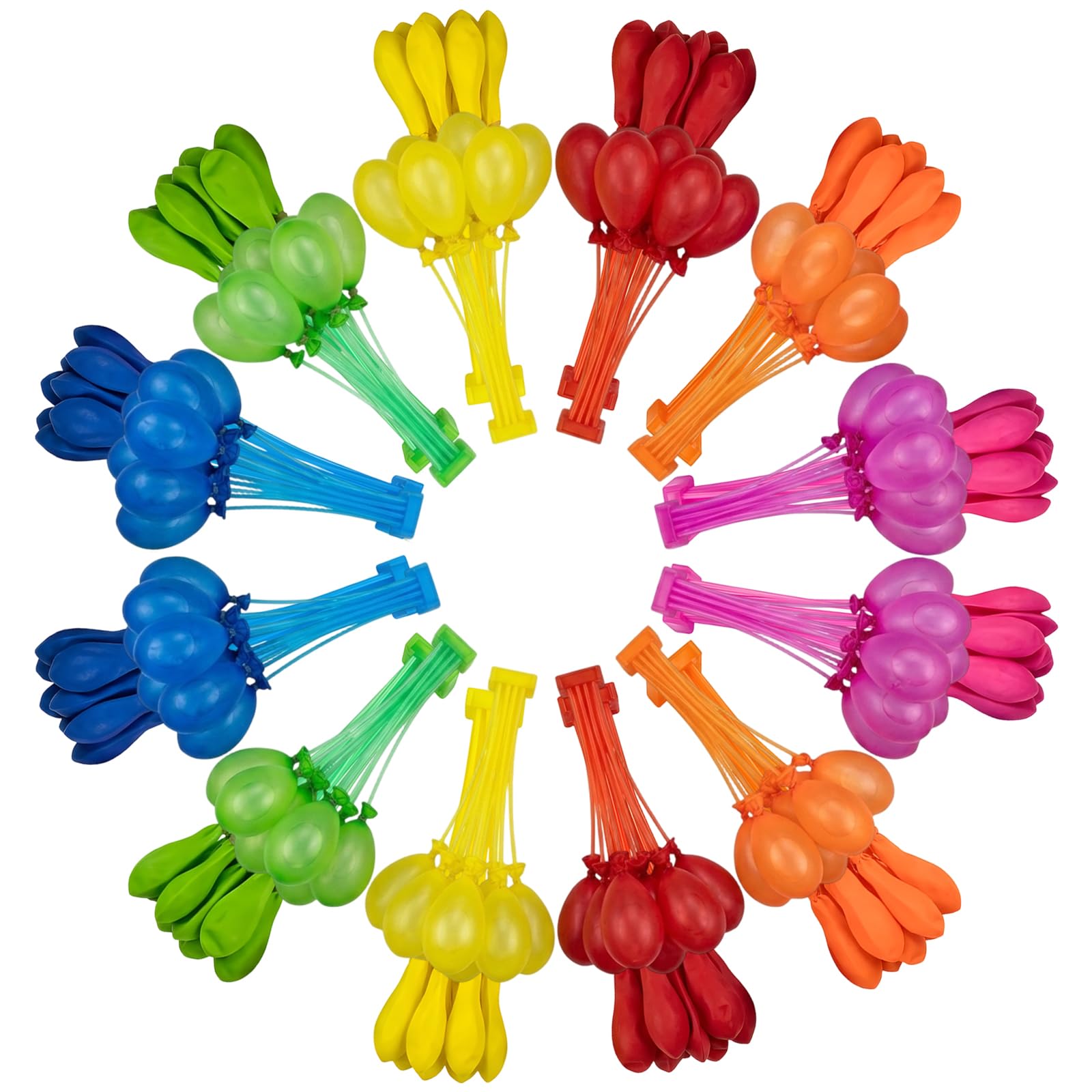 Water Bombs, 108 Self-Sealing Water Ballons, Multi-Color Water Balloon Set for Outdoor Activities, Backyard Water Fights, Pool Party Fun, Summer Celebrations, Friends Gatherings