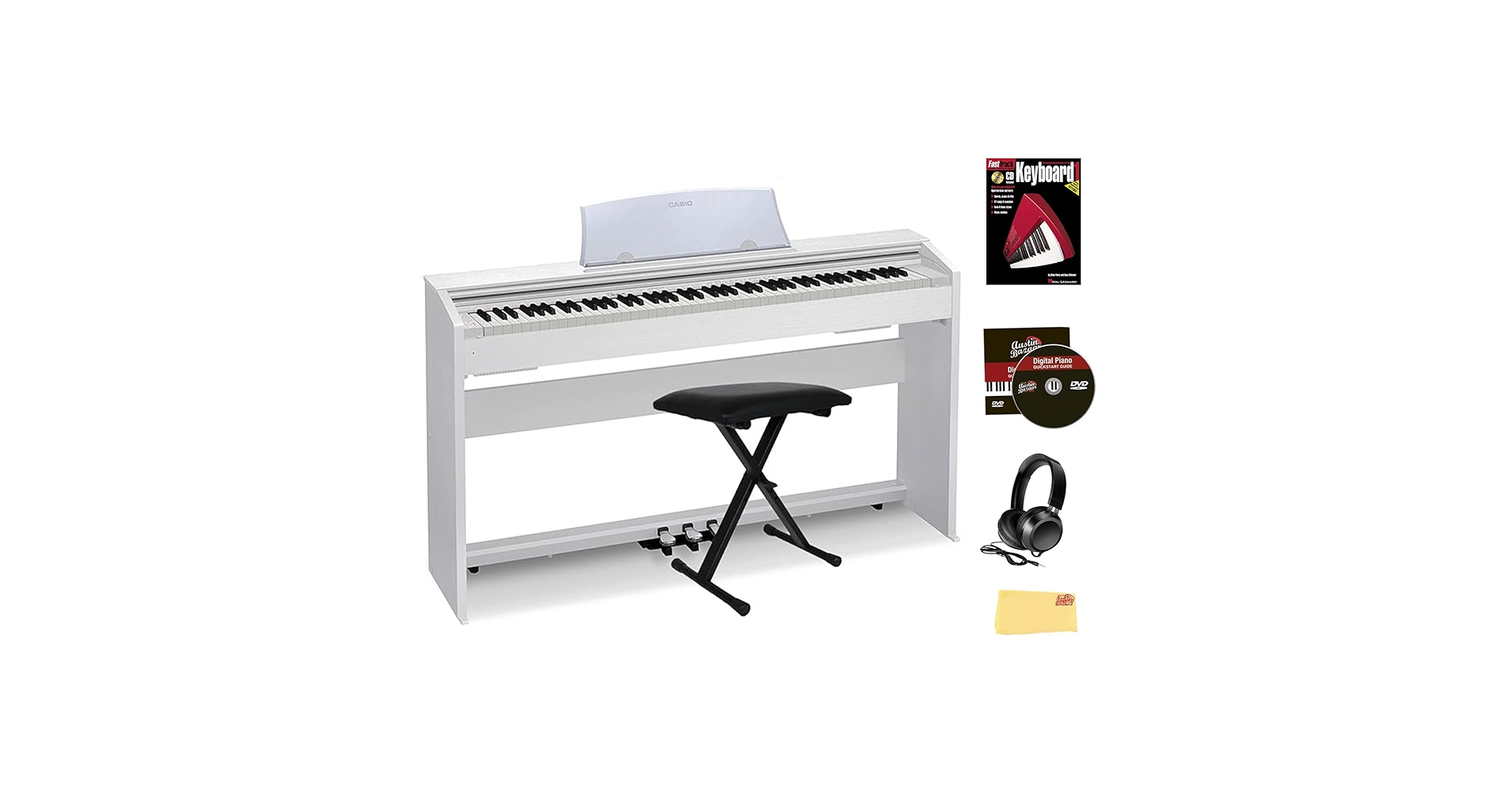 Amazon.com: Casio Privia PX-770 Digital Piano - White Bundle with