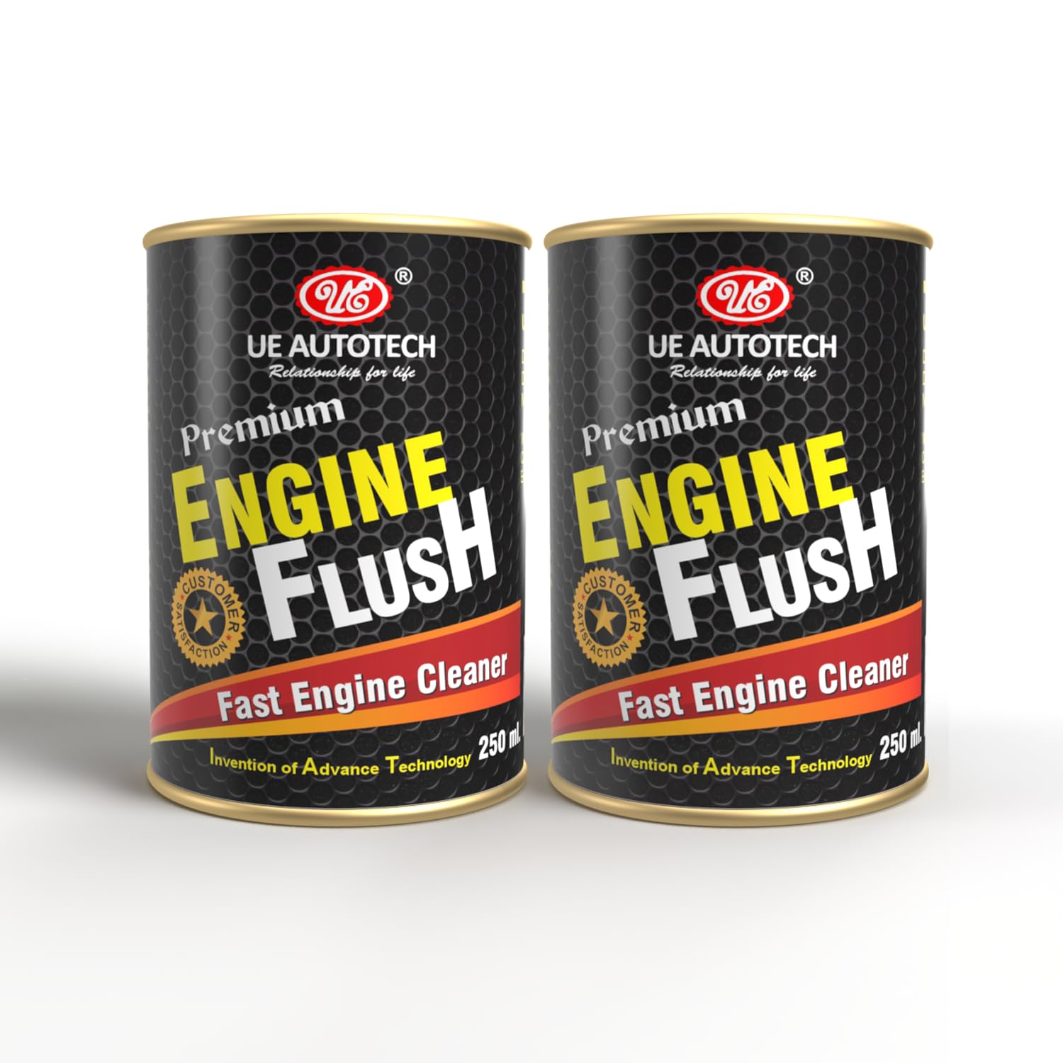 UE Engine Flush 250ml – Fast-Acting Engine Cleaner for Petrol, Diesel & Hybrid – Removes Sludge & Deposits, Improves Fuel Efficiency, Restores Engine Power & Performance (Set of 2)