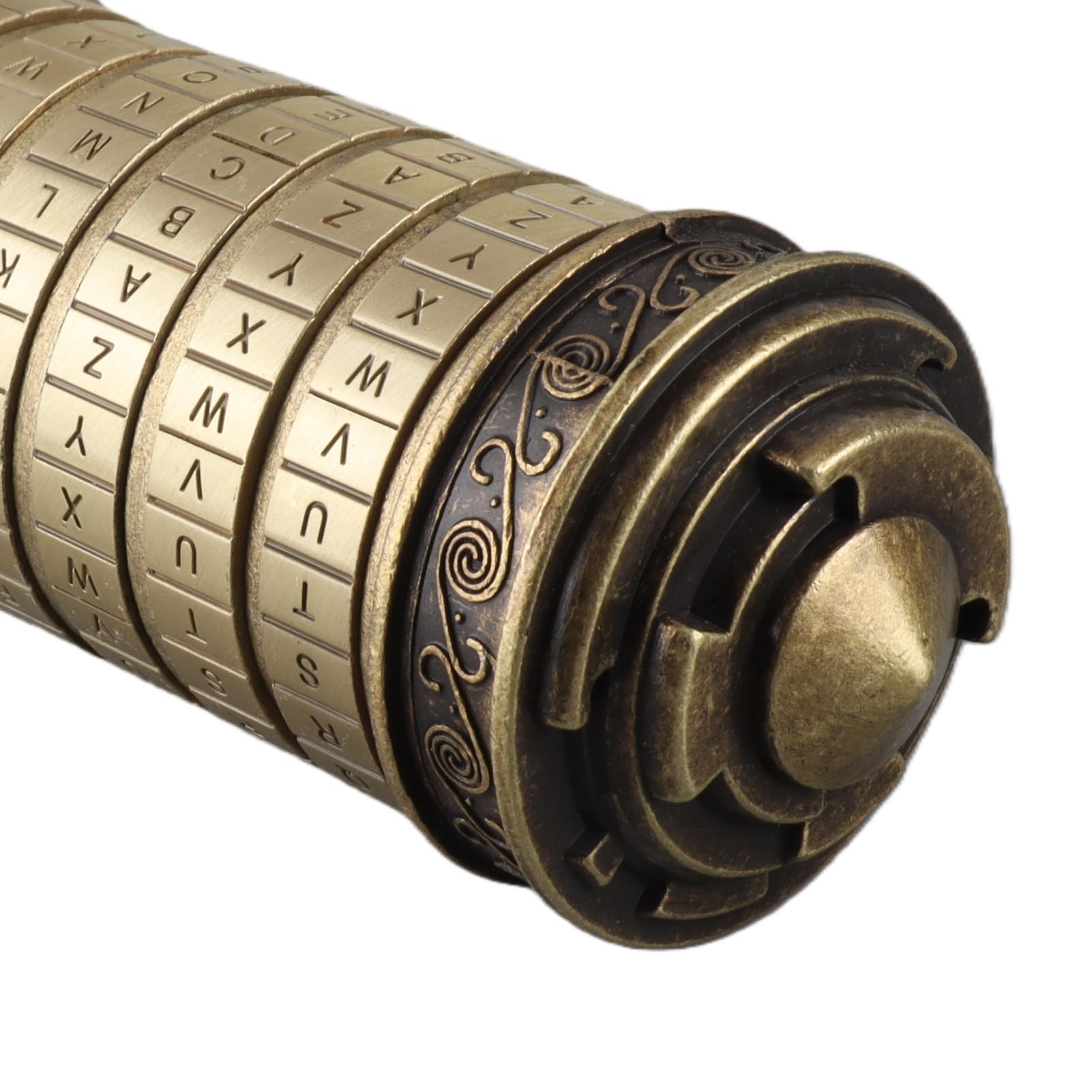 lyrlody Romantyczny Zamek Szyfrowy Cryptex Puzzle Box Metalowy Zamek na Hasło z ukrytą przegródką Wymienny Kod na Pierścionek Zaręczynowy Biżuteria Notatki Propozycja rocznicę Prezent