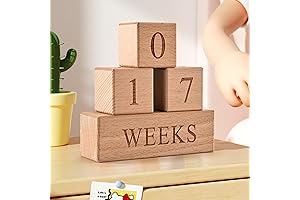 Baby Milestone Blocks: Capture Precious Milestones with Handcrafted Wooden Blocks