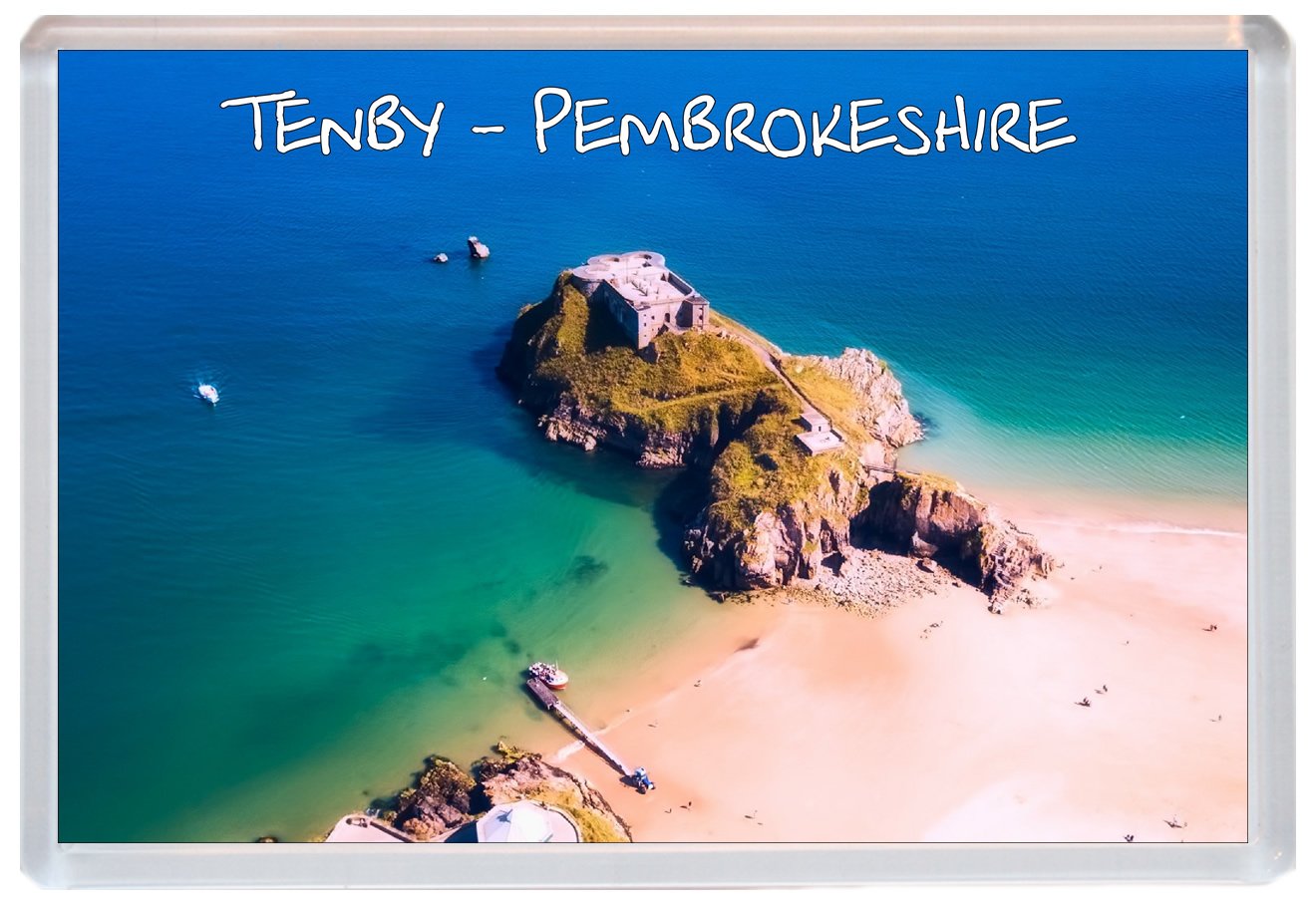 Baked Bean Store Tenby - Pembrokeshire - Wales - Jumbo Fridge Magnet Id584