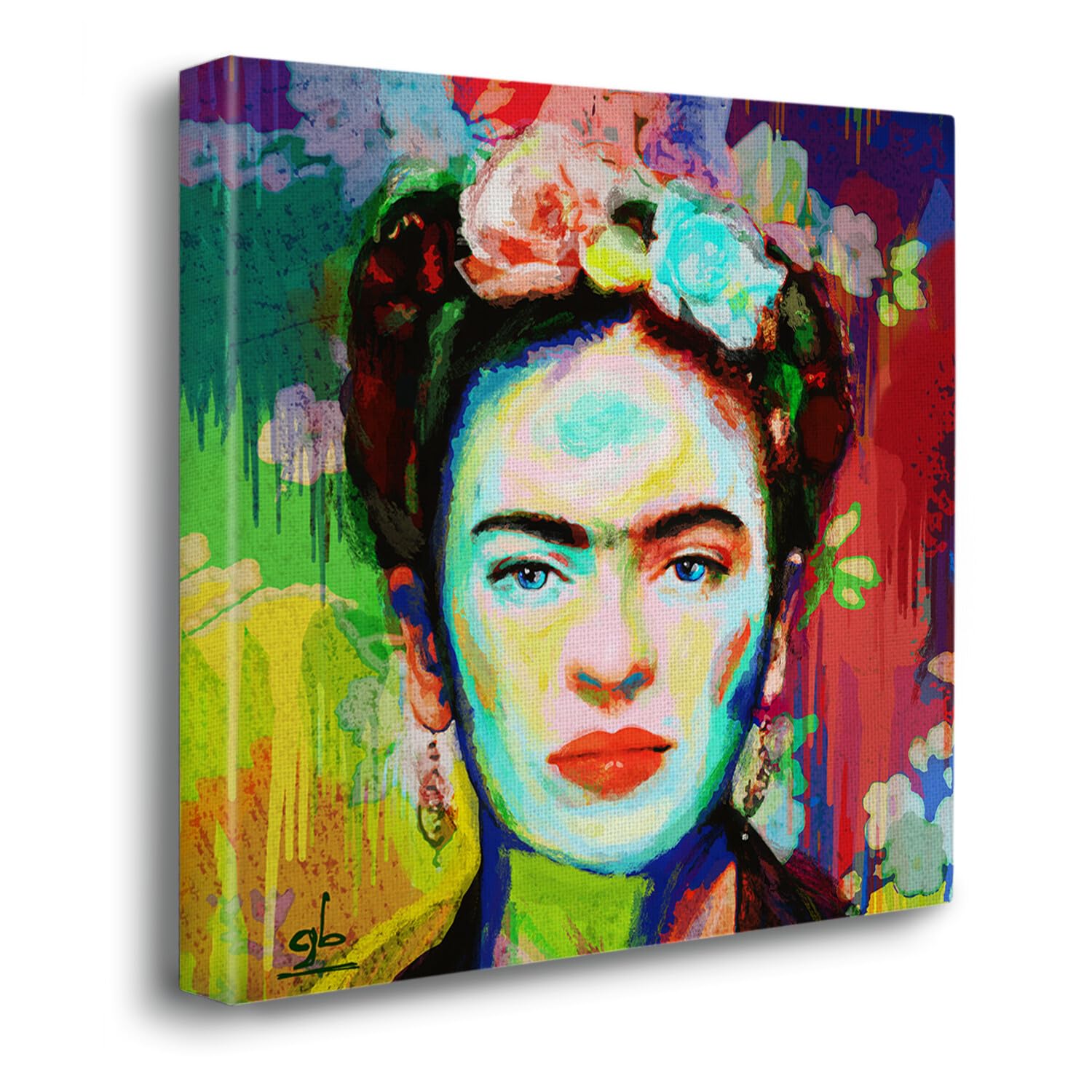 Giallobus Frida Premium Loom Canvas 100x100 Gemälde