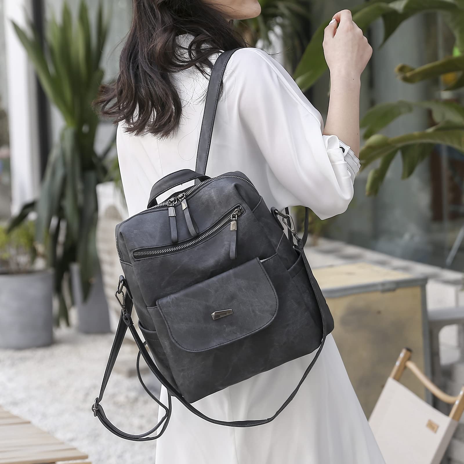 Aucuu Mochila Cartera para Mujer, Mochila de Mujer, Ligero Antirrobo Mini Mochila, Bolsa de Viaje Casual, Mochila de Escuela Bolsa de Hombro, Mochila de Viaje Linda para Niñas