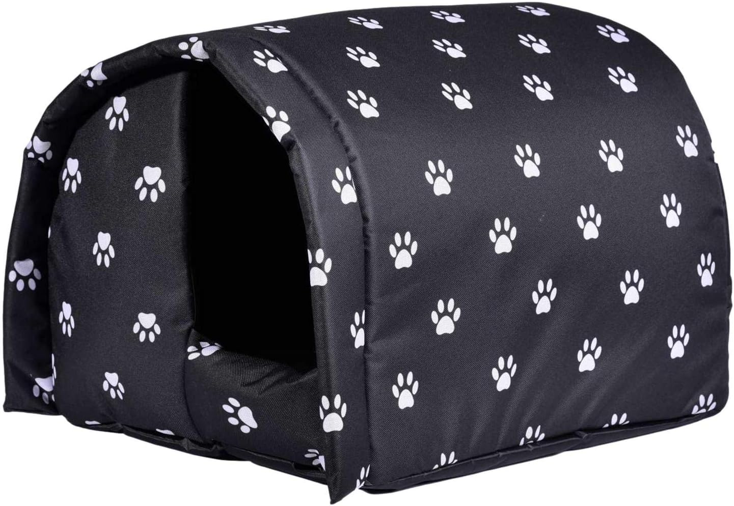 Luminiu Outdoor Pet Shelter for Cats and Dogs - Safe, Warm Kennel - Coldproof, Waterproof House for Small Pets - Keeps Animals Dry-M