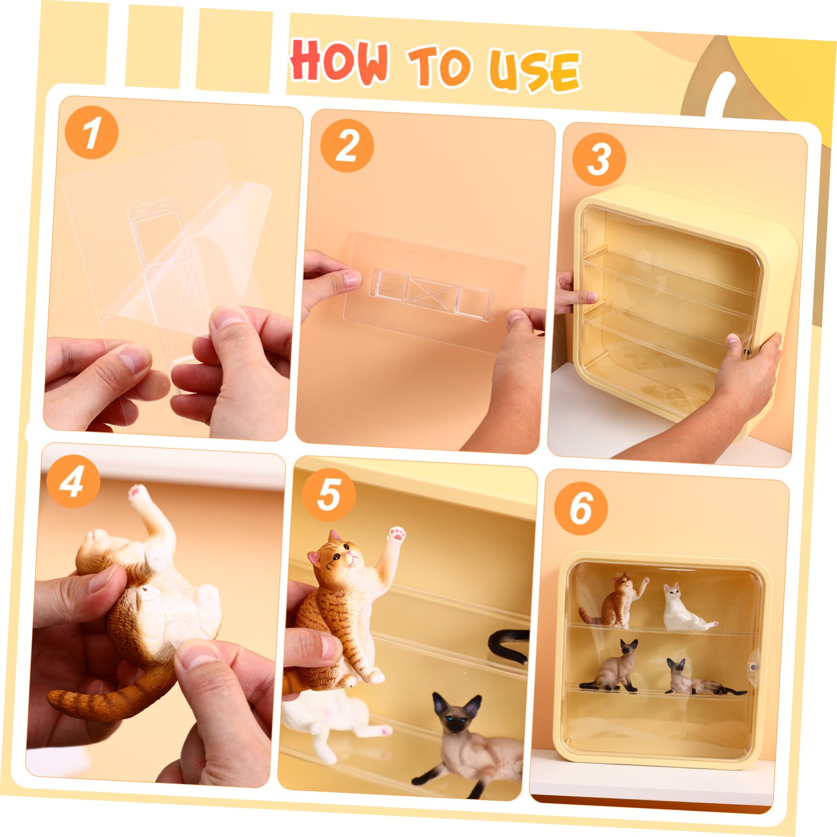 Vitrina de Pared para Figuras, Estuche de Colección en Plástico