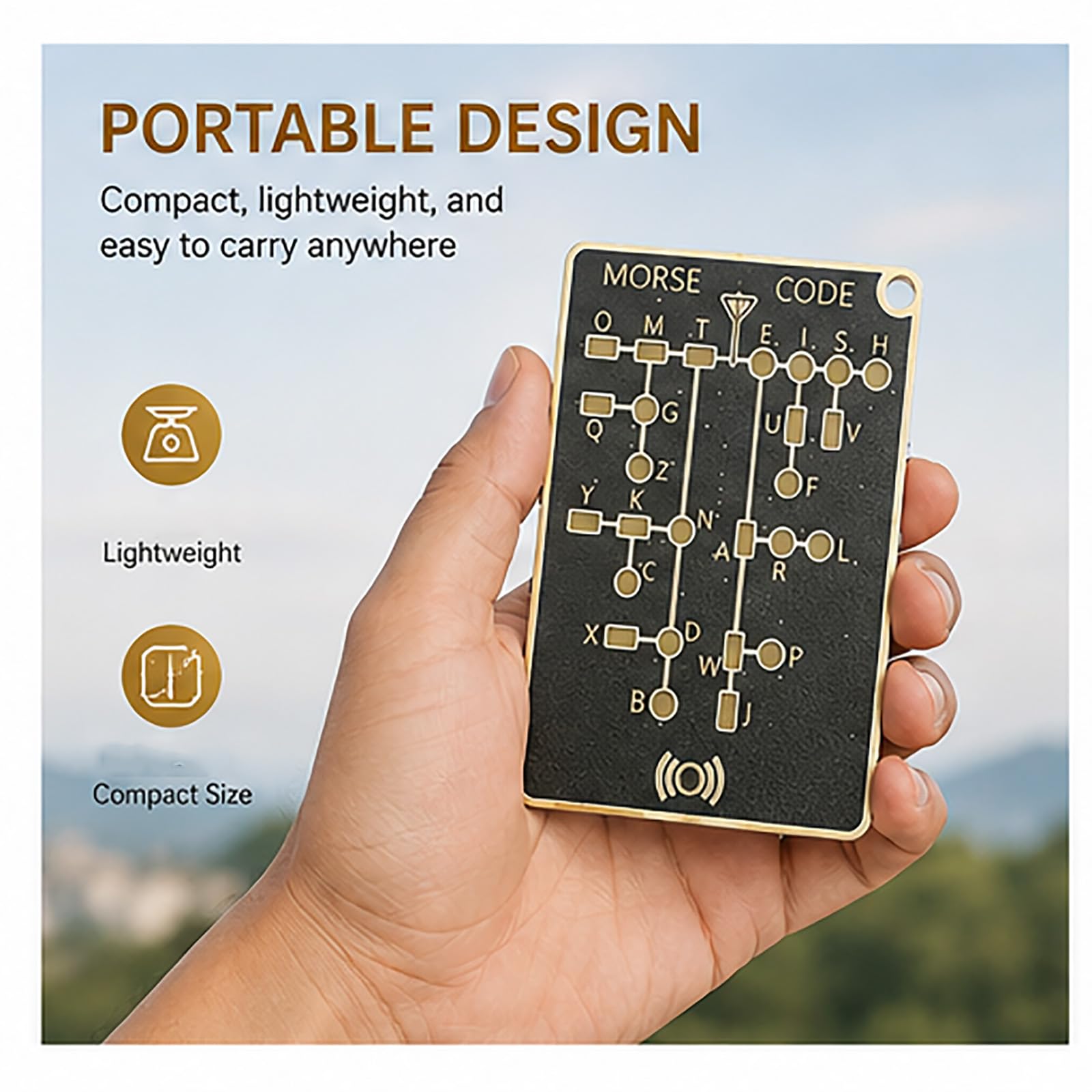 Scheda Trainer Pro per codice Morse, stile PCB professionale con LED interattivi e pulsanti di segnale per adulti, trainer per decodificatore codice Morse con decodifica LED in tempo reale (2pcs)