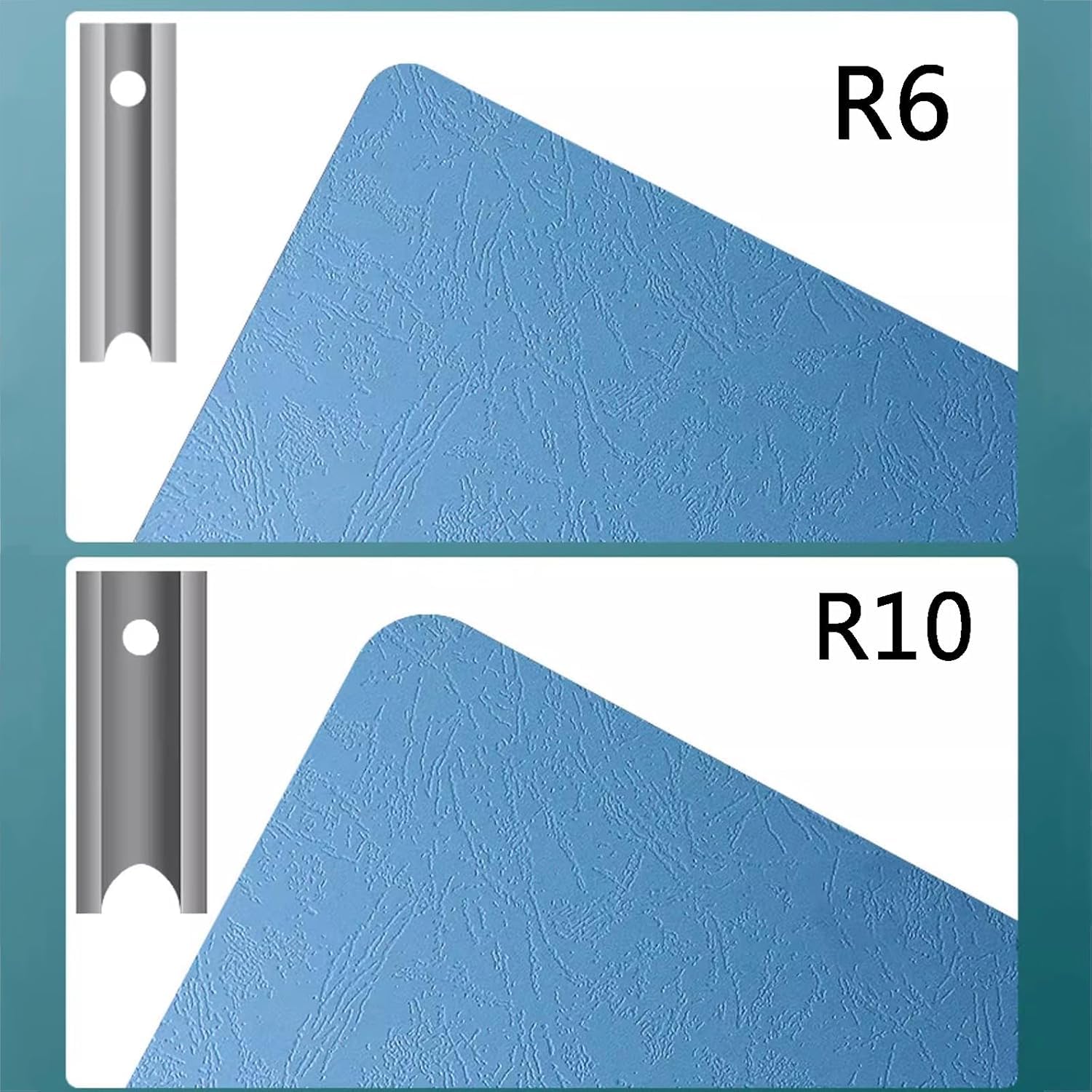 Perforatrice per Angoli, taglierina Manuale per Carta, con Fustelle R6mm e R10mm, Spessore Massimo di Taglio 30mm, Sistema di bloccaggio Carta, per uffici, scuole e Banche.