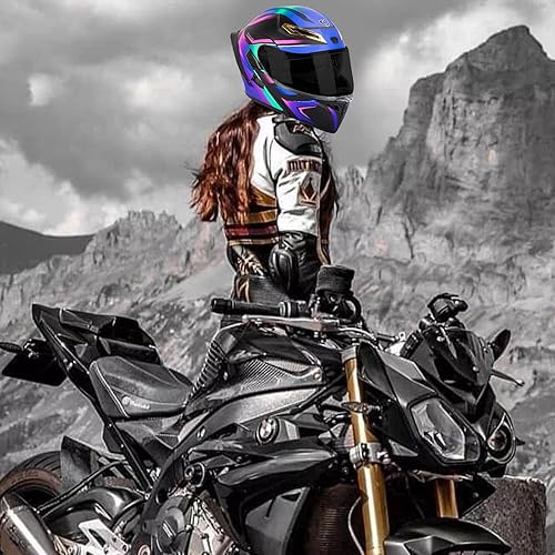 Miniatura 7 de Casco modular Bluetooth para motocicleta, certificado DOT, abatible, de cara completa, antivaho, doble máscara, casco de motocicleta de calle,