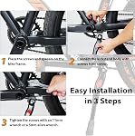 Souke Sports Kickstand de vélo réglable pour 24-26 pouces Centre de vélo-Mont Aluminium Kick Stand