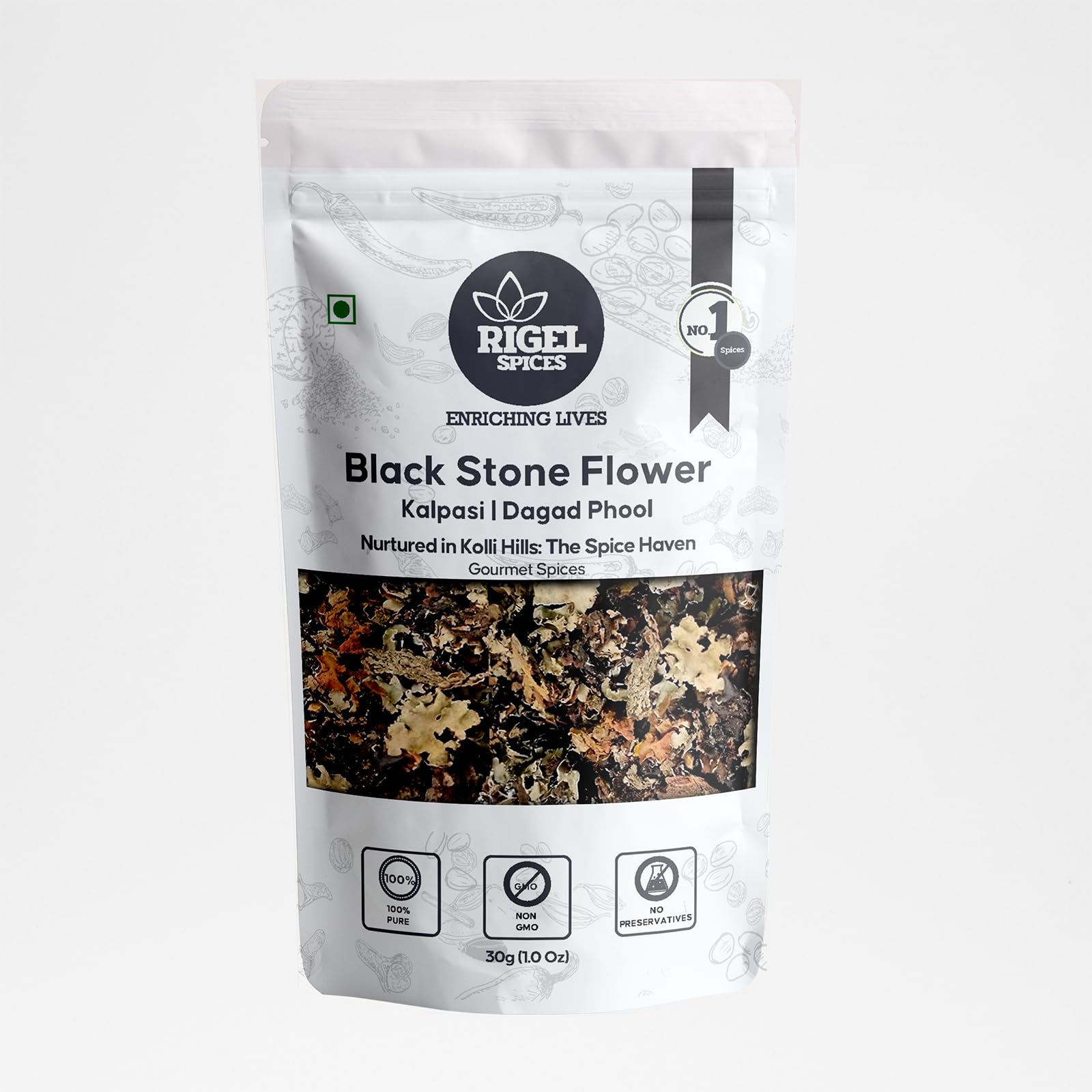 Rigel Spices | Kalpasi (1.0 oz) 30g | Black Stone Flower | Unique Spice for Authentic Indian Flavors (B0CRHP2JT3) Amazon Price History, Amazon Price Tracker