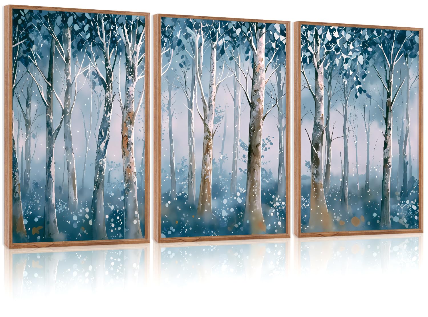CHDITB Mountain Frame Canvas Wall Art, Nature themed office Wall Decor, country Scenic Art Spiritual Wall Painting, Vintage national park Mountains forest Art Prints for Living Room, Bedroom 16"x24"x3 — view 48