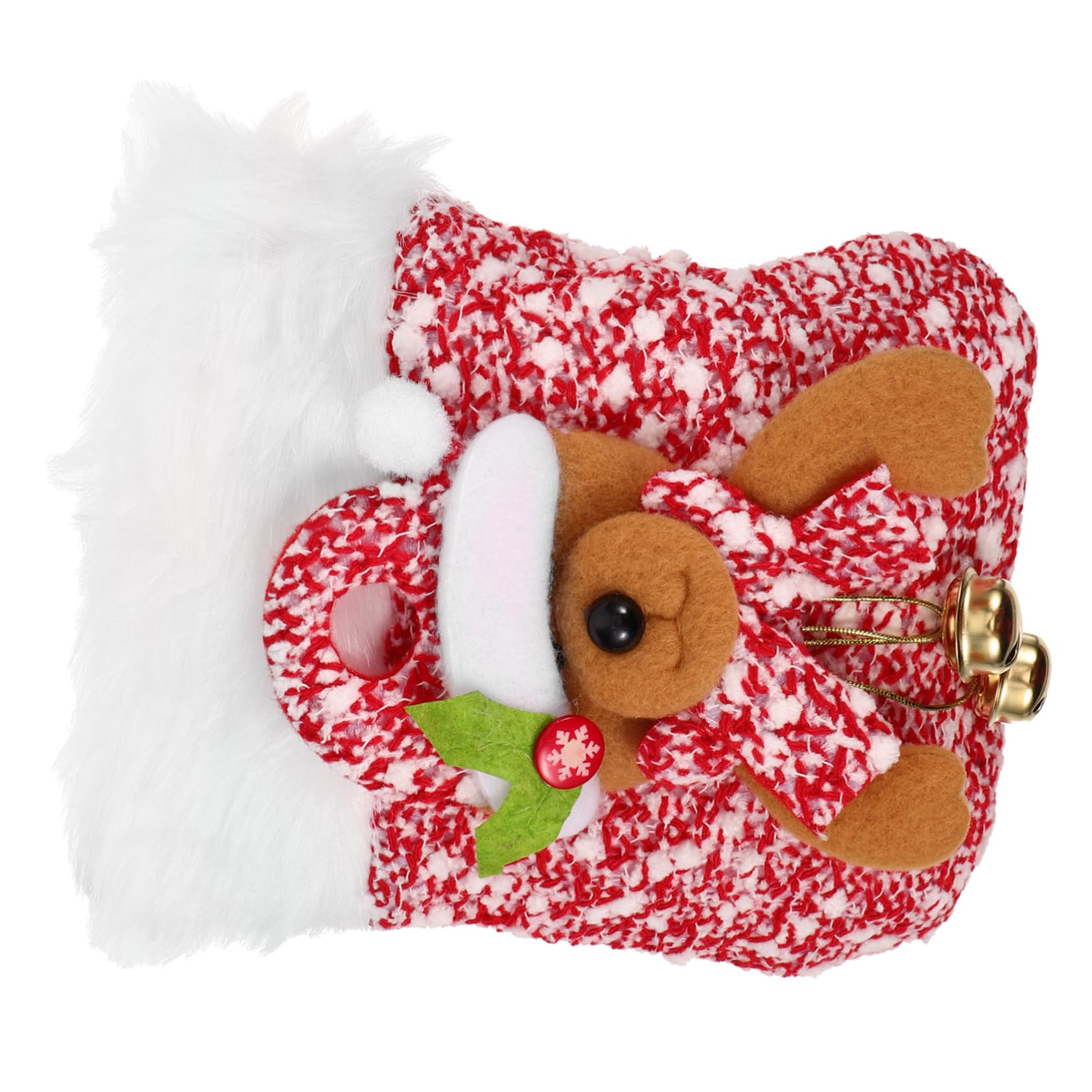 Didiseaon Christmas Birthday Party Favor Bags Tote Pouches Reindeer Snowman Doll Tote Bags Christmas Bags for Wrapping Bags Christmas Candy Bags Handbag Drawstring Cloth