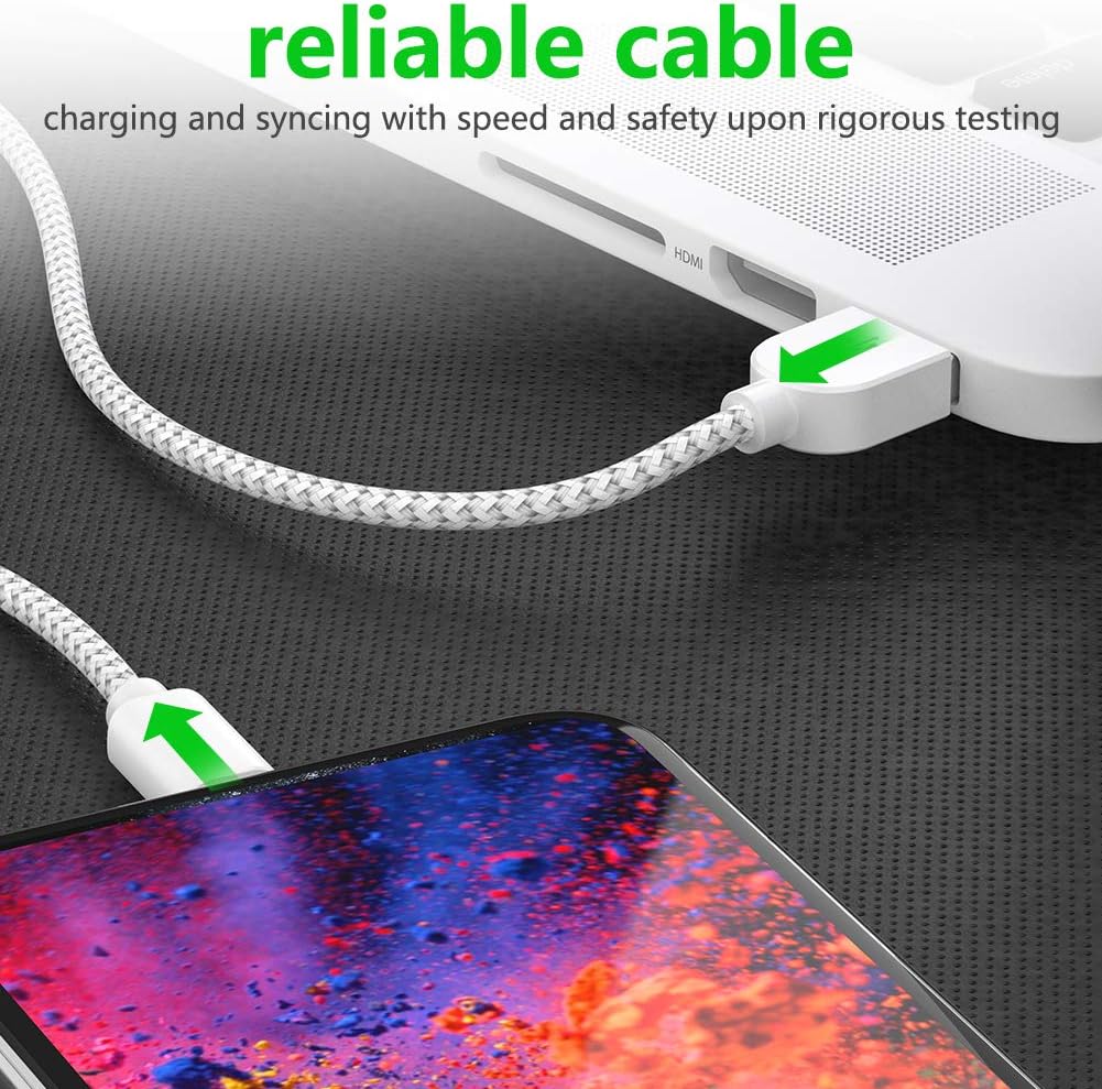 iPhone Charger,PLmuzsz [Apple MFi Certified] lightning Cable 5Pack[3/3/6/6/10ft] Nylon Braided Fast Charging Compatible iPhone 12Pro Max/11Pro Max/Xs Max/XR/8/8Plus/7/7Plus/6S/6S Plus/SE/iPad and More : Electronics