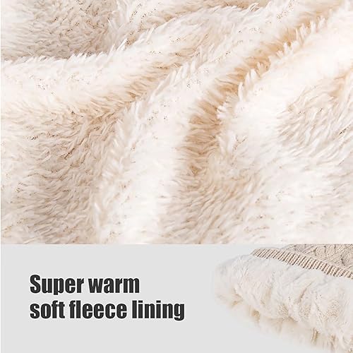 Miniatura 4 de Kids Winter Beanie Hat, Children's Warm Fleece Lined Knit Thick Ski Cap with Pom Pom for Boys Girls