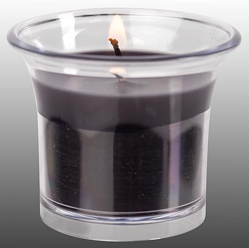 Miniatura 81 de HYOOLA Clear Cup Velas votivas perfumadas – Blanco – 12 horas de tiempo de combustión – Paquete de 4 – Fabricado en Europa Blanco,Amarillo