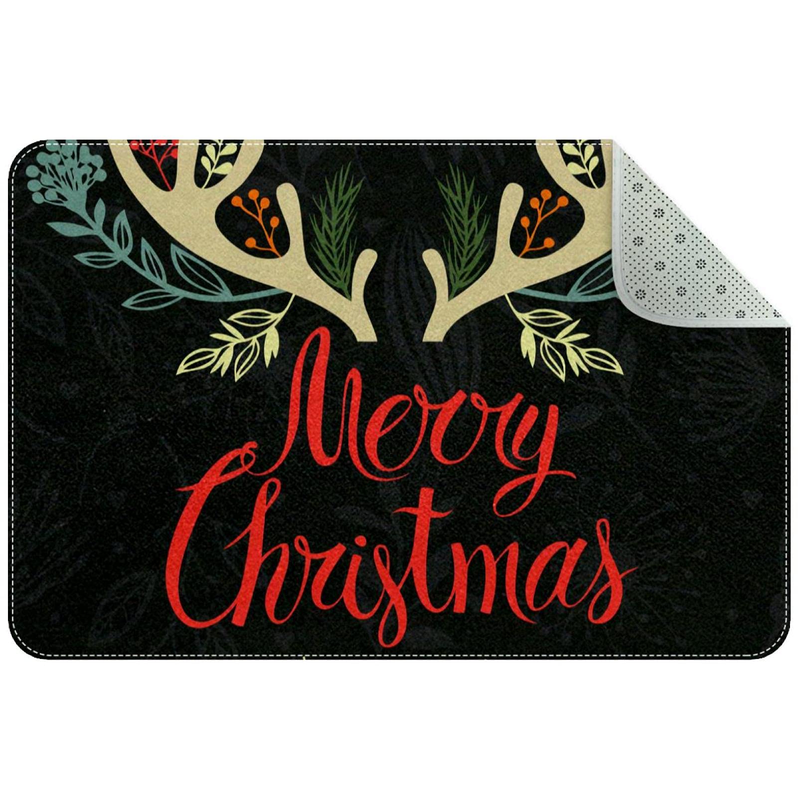 Paillasson Merry Christmas antidérapant tapis entrée et couloir
